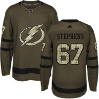 Adidas Tampa Bay Lightning #67 Mitchell Stephens Green Salute to Service Stitched NHL Jersey