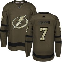 Adidas Tampa Bay Lightning #7 Mathieu Joseph Green Salute to Service Stitched NHL Jersey