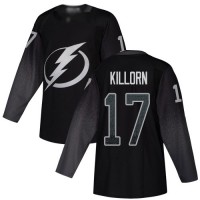 Adidas Tampa Bay Lightning #17 Alex Killorn Black Alternate Authentic Stitched NHL Jersey