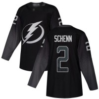 Adidas Tampa Bay Lightning #2 Luke Schenn Black Alternate Authentic Stitched NHL Jersey