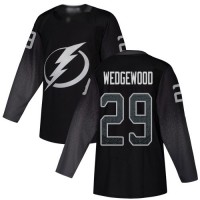 Adidas Tampa Bay Lightning #29 Scott Wedgewood Black Alternate Authentic Stitched NHL Jersey