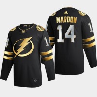 Tampa Bay Tampa Bay Lightning #14 Patrick Maroon Men's Adidas Black Golden Edition Limited Stitched NHL Jersey