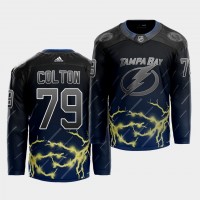 Adidas Tampa Bay Lightning #79 Ross Colton 2021 City Concept NHL Stitched Jersey - Black