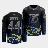 Adidas Tampa Bay Lightning #44 Jan Rutta 2021 City Concept NHL Stitched Jersey - Black