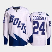 Adidas Tampa Bay Lightning #24 Zach Bogosian Men's 2022 Stadium Series Authentic NHL Jersey - White
