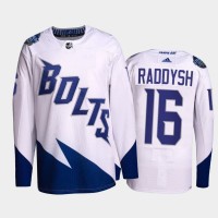 Adidas Tampa Bay Lightning #16 Taylor Raddysh Men's 2022 Stadium Series Authentic NHL Jersey - White