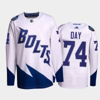 Adidas Tampa Bay Lightning #74 Sean Day Men's 2022 Stadium Series Authentic NHL Jersey - White