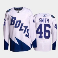 Adidas Tampa Bay Lightning #46 Gemel Smith Men's 2022 Stadium Series Authentic NHL Jersey - White