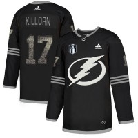 Adidas Tampa Bay Lightning #17 Alex Killorn Black 2022 Stanley Cup Final Patch Authentic Classic Stitched NHL Jersey