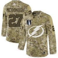 Adidas Tampa Bay Lightning #27 Ryan McDonagh Camo 2022 Stanley Cup Final Patch Authentic Stitched NHL Jersey