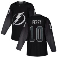 Adidas Tampa Bay Lightning #10 Corey Perry Black Alternate Authentic Stitched NHL Jersey