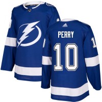 Adidas Tampa Bay Lightning #10 Corey Perry Blue Home Authentic Stitched NHL Jersey