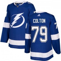 Adidas Tampa Bay Lightning #79 Ross Colton Blue Home Authentic Stitched NHL Jersey