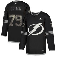Adidas Tampa Bay Lightning #79 Ross Colton Black Authentic Classic Stitched NHL Jersey