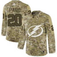 Adidas Tampa Bay Lightning #20 Nicholas Paul Camo Authentic Stitched NHL Jersey