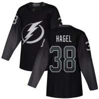 Adidas Tampa Bay Lightning #38 Brandon Hagel Black Alternate Authentic Stitched NHL Jersey