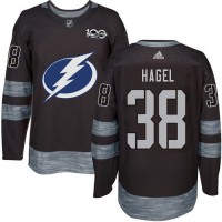 Adidas Tampa Bay Lightning #38 Brandon Hagel Black 1917-2017 100th Anniversary Stitched NHL Jersey