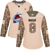 Adidas Colorado Avalanche #8 Cale Makar Camo Authentic 2017 Veterans Day Women's Stitched NHL Jersey
