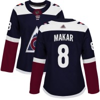 Adidas Colorado Avalanche #8 Cale Makar Navy Alternate Authentic Women's Stitched NHL Jersey