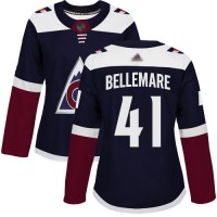 Adidas Colorado Avalanche #41 Pierre-Edouard Bellemare Navy Alternate Authentic Women's Stitched NHL Jersey