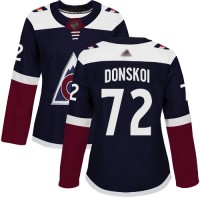 Adidas Colorado Avalanche #72 Joonas Donskoi Navy Alternate Authentic Women's Stitched NHL Jersey