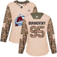 Adidas Colorado Avalanche #95 Andre Burakovsky Camo Authentic 2017 Veterans Day Women's Stitched NHL Jersey