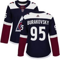 Adidas Colorado Avalanche #95 Andre Burakovsky Navy Alternate Authentic Women's Stitched NHL Jersey