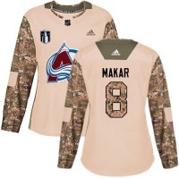 Adidas Colorado Avalanche #8 Cale Makar Camo Authentic Women's 2022 Stanley Cup Final Patch Veterans Day Stitched NHL Jersey