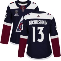 Adidas Colorado Avalanche #13 Valeri Nichushkin Navy Women's 2022 Stanley Cup Champions Alternate Authentic Stitched NHL Jersey
