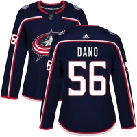 Adidas Blue Columbus Blue Jackets #56 Marko Dano Navy Blue Home Authentic Women's Stitched NHL Jersey