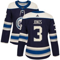 Adidas Blue Columbus Blue Jackets #3 Seth Jones Navy Alternate Authentic Women's Stitched NHL Jersey