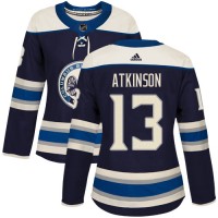 Adidas Blue Columbus Blue Jackets #13 Cam Atkinson Navy Alternate Authentic Women's Stitched NHL Jersey