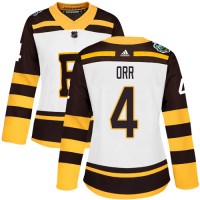 Adidas Boston Bruins #4 Bobby Orr White Authentic 2019 Winter Classic Women's Stitched NHL Jersey