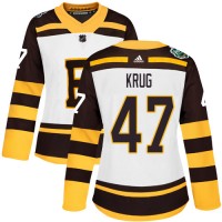 Adidas Boston Bruins #47 Torey Krug White Authentic 2019 Winter Classic Women's Stitched NHL Jersey