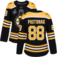 Adidas Boston Bruins #88 David Pastrnak Black Home Authentic Stanley Cup Final Bound Women's Stitched NHL Jersey