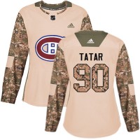 Adidas Montreal Canadiens #90 Tomas Tatar Camo Authentic 2017 Veterans Day Women's Stitched NHL Jersey