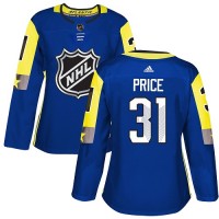 Adidas Montreal Canadiens #31 Carey Price Royal 2018 All-Star Atlantic Division Authentic Women's Stitched NHL Jersey