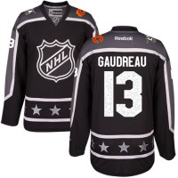 Calgary Flames #13 Johnny Gaudreau Black 2017 All-Star Pacific Division Women's Stitched NHL Jersey
