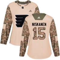 Adidas Philadelphia Flyers #15 Matt Niskanen Camo Authentic 2017 Veterans Day Women's Stitched NHL Jersey