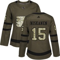 Adidas Philadelphia Flyers #15 Matt Niskanen Green Salute to Service Women's Stitched NHL Jersey