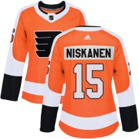 Adidas Philadelphia Flyers #15 Matt Niskanen Orange Home Authentic Women's Stitched NHL Jersey