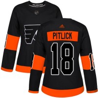 Adidas Philadelphia Flyers #18 Tyler Pitlick Black Alternate Authentic Women's Stitched NHL Jersey