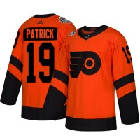 Adidas Philadelphia Flyers #19 Nolan Patrick Orange Authentic 2019 Stadium Series Women's Stitched NHL Jersey