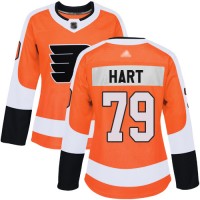 Adidas Philadelphia Flyers #79 Carter Hart Orange Home Authentic Women's Stitched NHL Jersey