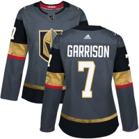 Adidas Vegas Golden Knights #7 Jason Garrison Grey Home Authentic Women's Stitched NHL Jersey