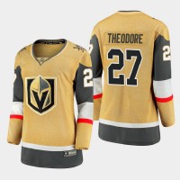 Vegas Vegas Golden Knights #27 Shea Theodore Women 2020-21 Player Alternate Stitched NHL Jersey Gold