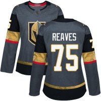 Adidas Vegas Golden Knights #75 Ryan Reaves Grey Home Authentic Women's Stitched NHL Jersey