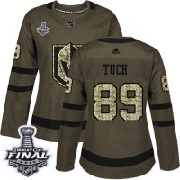 Adidas Vegas Golden Knights #89 Alex Tuch Green Salute to Service 2018 Stanley Cup Final Women's Stitched NHL Jersey