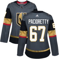 Adidas Vegas Golden Knights #67 Max Pacioretty Grey Home Authentic Women's Stitched NHL Jersey