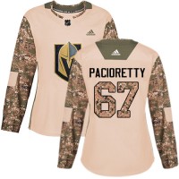 Adidas Vegas Golden Knights #67 Max Pacioretty Camo Authentic 2017 Veterans Day Women's Stitched NHL Jersey